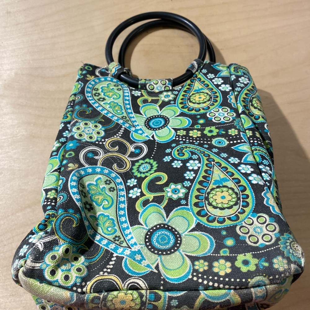 Fit Fresh Paisley Patterned Lunch Bag with Black Handles (LM) - Picture 7 of 12